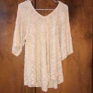 flowy crochet shirt!